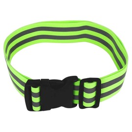 Reflective Tuski, Fluorescent Tuski, High Intensity Reflective, Fluorescent Green, Adjustable Size, Increased Night Visibility, Adjustable Length: 31.5 - 51.2 inches (80 - 130 cm), Suitable for Night