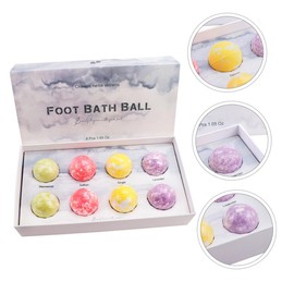 Ipetboom Ginger Essential Oil Foot Bath Balls Set Nourishing and Revitalizing Home Foot Soak Pill for Relaxation and Skin Care Color Packaging Color