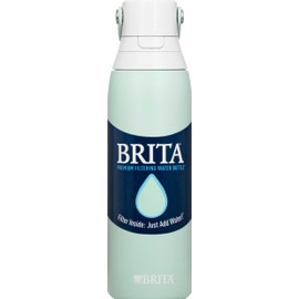 BRITA Stainless Glacier Premium Filtering Bottle, 1 EA