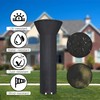 Hualedi Patio Heater Covers with Zipper and Storage Bag,Waterproof,Dustproof,Wind-Resistant,Sunlight-Resistant,Snow-Resistant,Black,89'' Height
