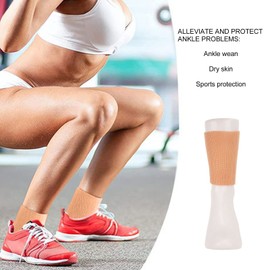 Ankle Support Cuff Ankle Protection Bandage Ankle Compression Foot Protector for Athletes, Dancers, Figure Skaters, Models, People with Ankle Injuries (Skin Colour)