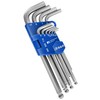 S&R Allen Keys Metric, Long, Folding Set, Ball Head, 10