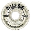 ATOM SKATES Quad Roller Wheels/Outdoor/Hardness 78A / 65x37 Glitter Clear
