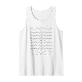 Geometry Line Drawing Abstract Art Geometric Triangle Design Tank Top