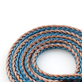 KBEAR ST16 MMCX Upgrade Cable 16 Core 5N Pin Gold Plated for Shure SE535 SE315 SE215 SE425 SE846 UE900 (4.4mm MMCX, Brown and Blue)