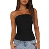 BTFBM Womens Strapless Tube Tops Summer Spring Clothes 2025 Trendy