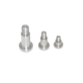 Flat Head Screws M6X16 4 Pieces Stainless Steel A1 with Slotted and Neck DIN 923, Machine Screw - Rustproof (1.4305)