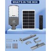 Leadzon 5000W Solar Street Lights Outdoor, 40000mAh 450000LM Super Bright