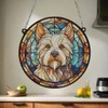 Image Industry West Highland Terrier Stained Glass Effect Suncatcher -