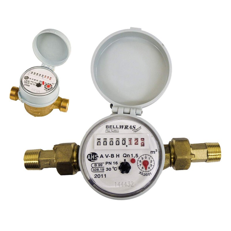 Single-Jet Cold Water Meter 1/2" BSP (15mm) with Pulse and