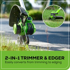 Greenworks Greenworks 40V 13-Inch Cordless String Trimmer / Edger (Gen 2), 2.0Ah Battery and Charger Included