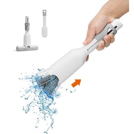 2 Mini Mops + 4 Sponges; Portable Self Squeeze Mop; Sponge Mop, Small Mops for Small Space (1Handle+1Sponge)