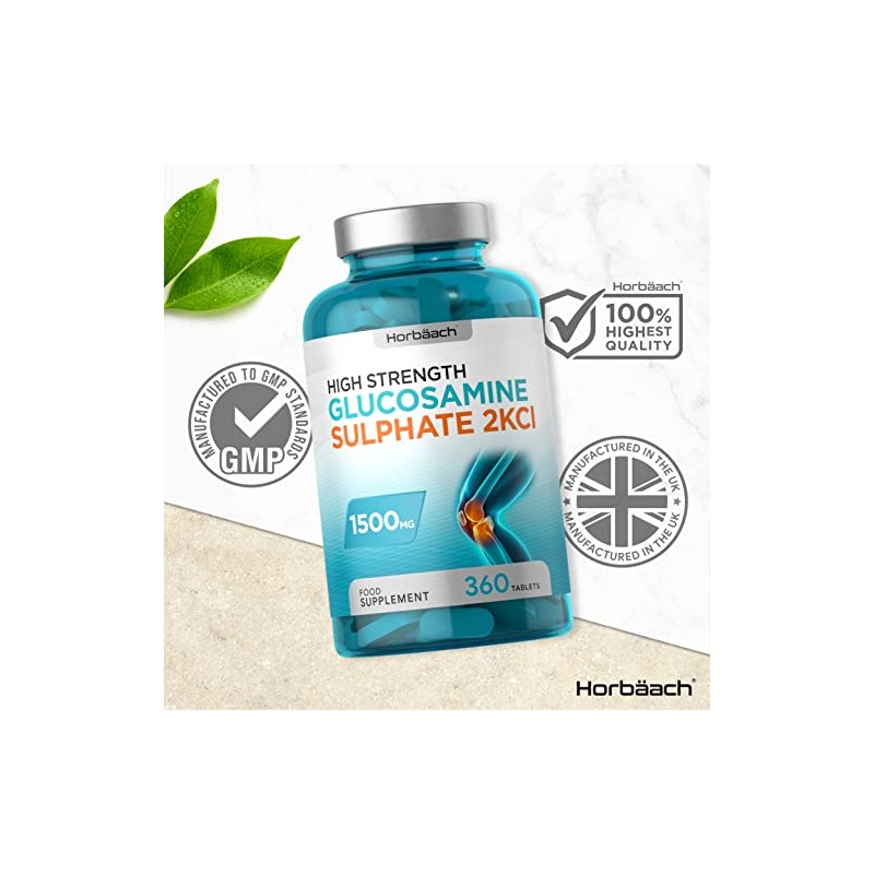 Glucosamine Sulphate 2KCL Supplement 1500mg | 360 Tablets | High