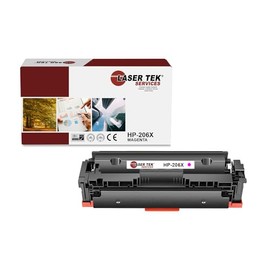 Laser Tek Services Compatible Toner Cartridge Replacement for 206X W2113X High Yield Works with HP Color Laserjet Pro M255dw M282 M283fdw Printers (Magenta, 1 Pack) - 2,450 Pages