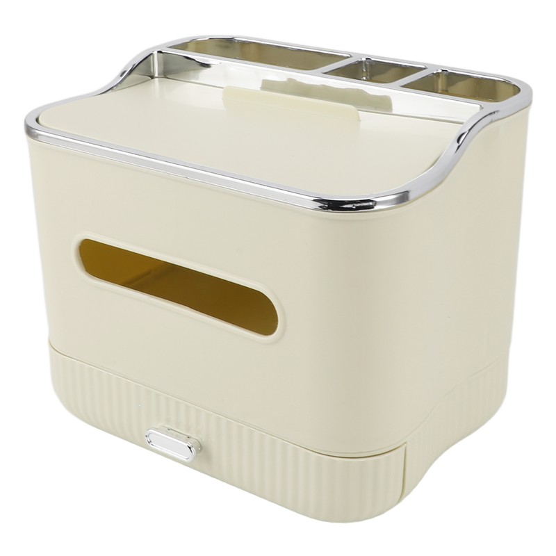Tissue Box Organizer Multifunctional PP Plastic Space Saving Portable for