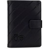 CLOE Porta Pasaporte Grande Look Troquelado color Negro para Mujer
