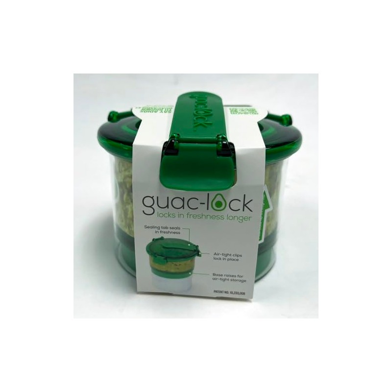 Guac-Lock Food Storage Container, Green