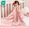 Pro Goleem Fleece Baby Blankets for Girls with 2 Inch