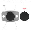 304 Stainless Steel Shower Door Bottom Guide - Adjustable Floor