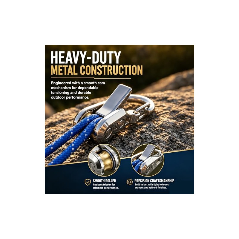 6-Pack Heavy-Duty Paracord Adjusters for Outdoor Activities