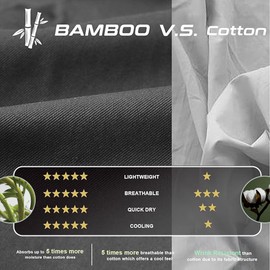 Men's Cooling Athletic Shirts Bamboo Viscose Anti Odor Moisture Wicking Workout Short Sleeve Lightweight Gym Tee Dark Grey