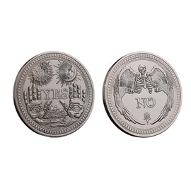 Yes No Challenge Coin Decision Maker Divination Commemorative Coin Silver&Gold2