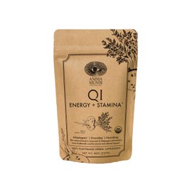 Anima Mundi Apothecary Qi Energy & Protein Superfood Powder - Adaptogenic Adrenal Support Supplement with Ashwagandha & Slippery Elm - Mood & Energy Support Supplement & Protein Powder (8oz / 227g)