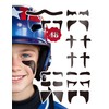 48 Pairs Eye Black Stickers, Sports Face Eyeblack Sticker for