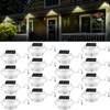 16 Pcs Solar Powered LED Gutter Lights 3 LED Deck
