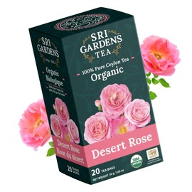 Sri Gardens Tea Desert Rose Tea Bags, 20 count