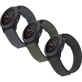 Onewly Compatible with Garmin Watch Band,22mm Woven Nylon Watch Band for Fenix 7 /Fenix 6/6 Pro/Fenix 5/5 Plus/Forerunner 935/945/Instinct,Sapphire Edition,Approach S62/S60,Quatix 6/5 Smartwatches