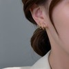 Women's Earrings, Hypoallergenic, Popular, Sterling Silver Silver Copper Cubic Zirconia,