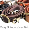 GLASS FROG Scissor Case Belt, Shoulder Belt, Genuine Leather, Hairdresser,
