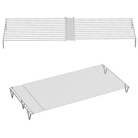 Grilleroy Adjustable Warming Rack for Blackstone 36 28 22 Inch Griddle, Heavy Duty Stainless Steel Grill Cooling Rack Warming Tray for Weber Charbroil Camp Chef and Most Flattop Tabletop Griddle