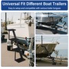 Neorexon Boat Trailer Steps 4 Step w/Anti-Slip Mat & Handrail,