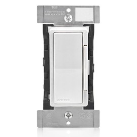 Leviton DDM06-1LZ Decora Digital Dimmer Switch for Magnetic Low Voltage, Dimmable LED, Halogen and Incandescent Bulbs, White with Ivory and Light Almond Faceplates