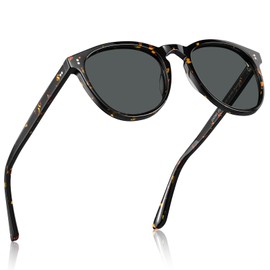 CARFIA Retro Polarised Mens Womens Sunglasses Fashion Tortoiseshell Sunglasses in Hand-Crafted Acetate CA2307