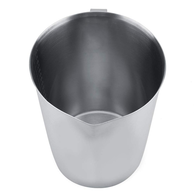 Frothing Cup, 2000ML 64OZ Measuring Cup, 304 Stainless Steel Graduated