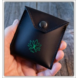 Rocky_Mountain_High_420 Taster's Kit Leather Dugout Kit w/ARC Lighter, Vial & Brass Pipe - Made in USA!