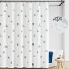 jinchan Black and White Shower Curtain Nautical Simple Fabric Shower
