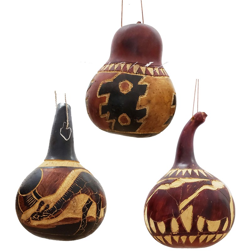 Gourd Hanging Ornament Christmas Tree Holiday Décor Bobble Head Mix