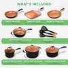 NutriChef 14-Piece Non-Stick Pots and Pans Set - Induction Ready