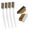 jojofuny 10Pcs Heavy Duty Rust Removal Brushes with Handle Efficient