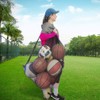 DoGeek Mesh Bag Durable Mesh Drawstring Bag Gym Sports Equipment
