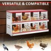 8 Compartment Chicken Metal Nesting Box, 8 Room Wall Mountable