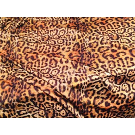 LEOPARD PANTHER ANIMAL Print Lycra Fabric - 4 Way Stretch Polyester Jersey Material for bikini, dress making (SAMPLE 10cm x 10cm)