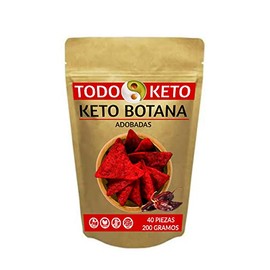 Totopos Keto Botana de Almendra 40 Piezas Horneados (Adobados)