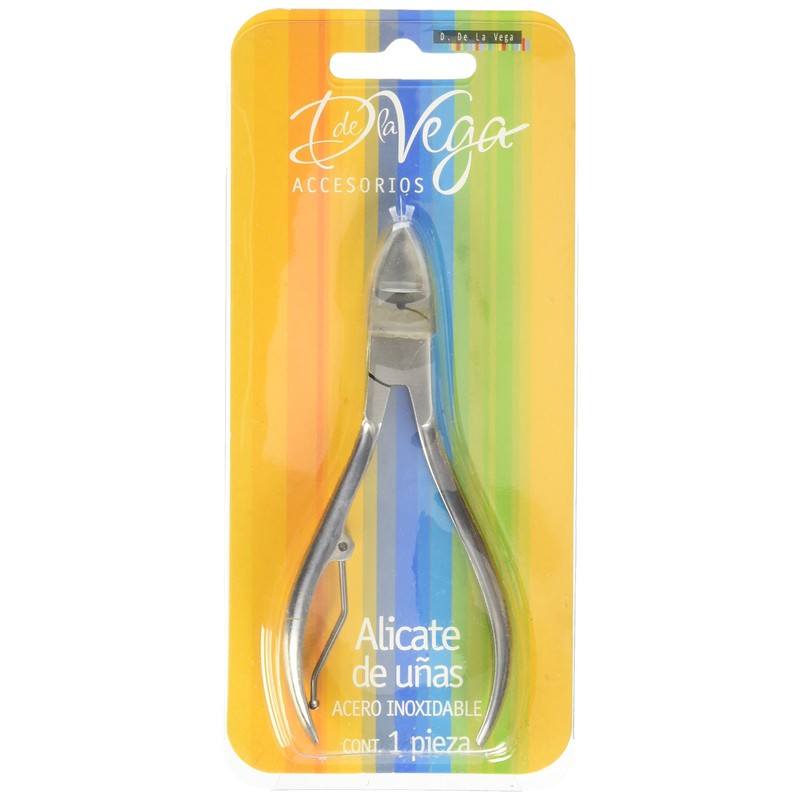 De La Vega Alicate para Uñas Unisex, color Metálico