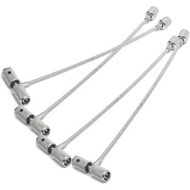 Tiziri 4PCS 8'' Valve Stem Installation Fishing Tire Repair Tools Puller Car Plug Core Remover