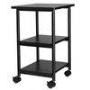 VASAGLE Printer Stand with Locking Wheels, 3-Tier Shelf, Industrial Under